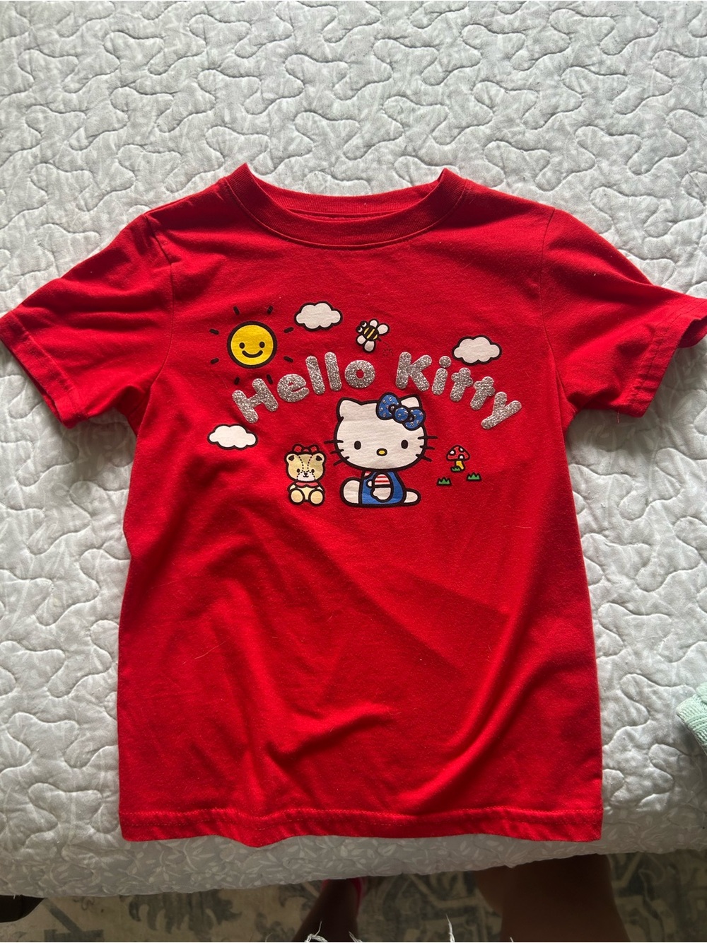 Hello Kitty July 4th Tee - fits women xs-s baby tee fit
